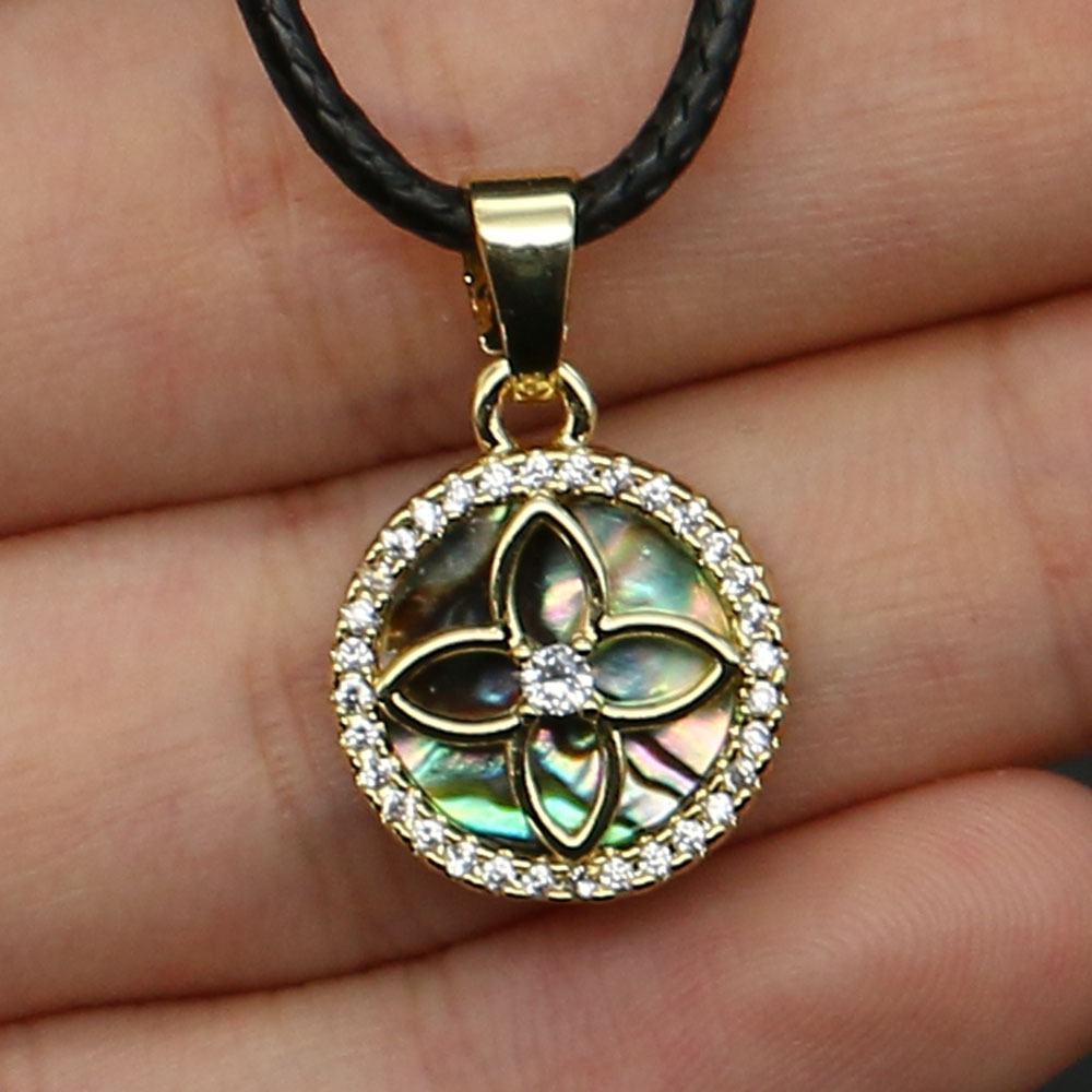 abalone shell necklace 19inch