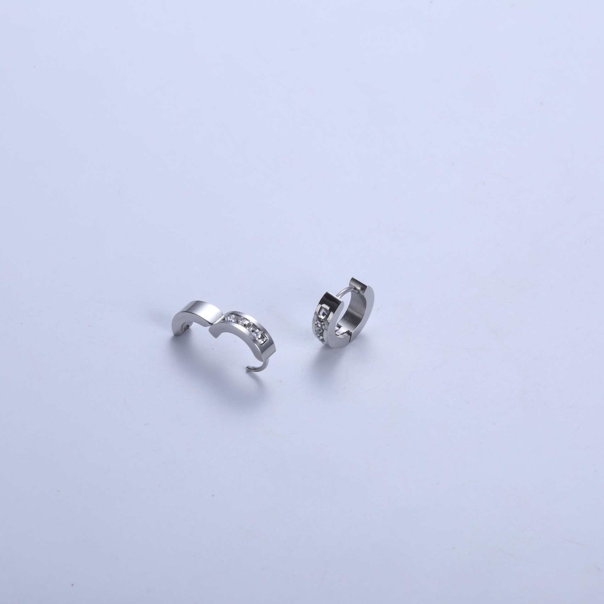 Silver hoop earrings