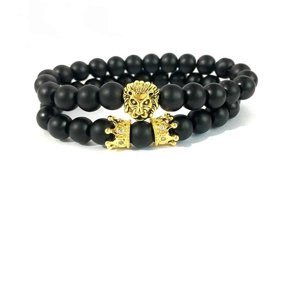 Golden [lion head Crown set]]