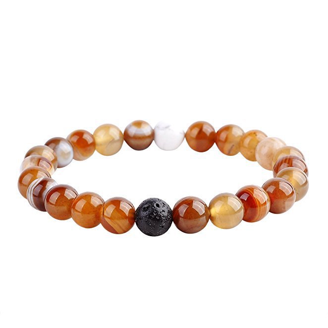 Coffee striped agate