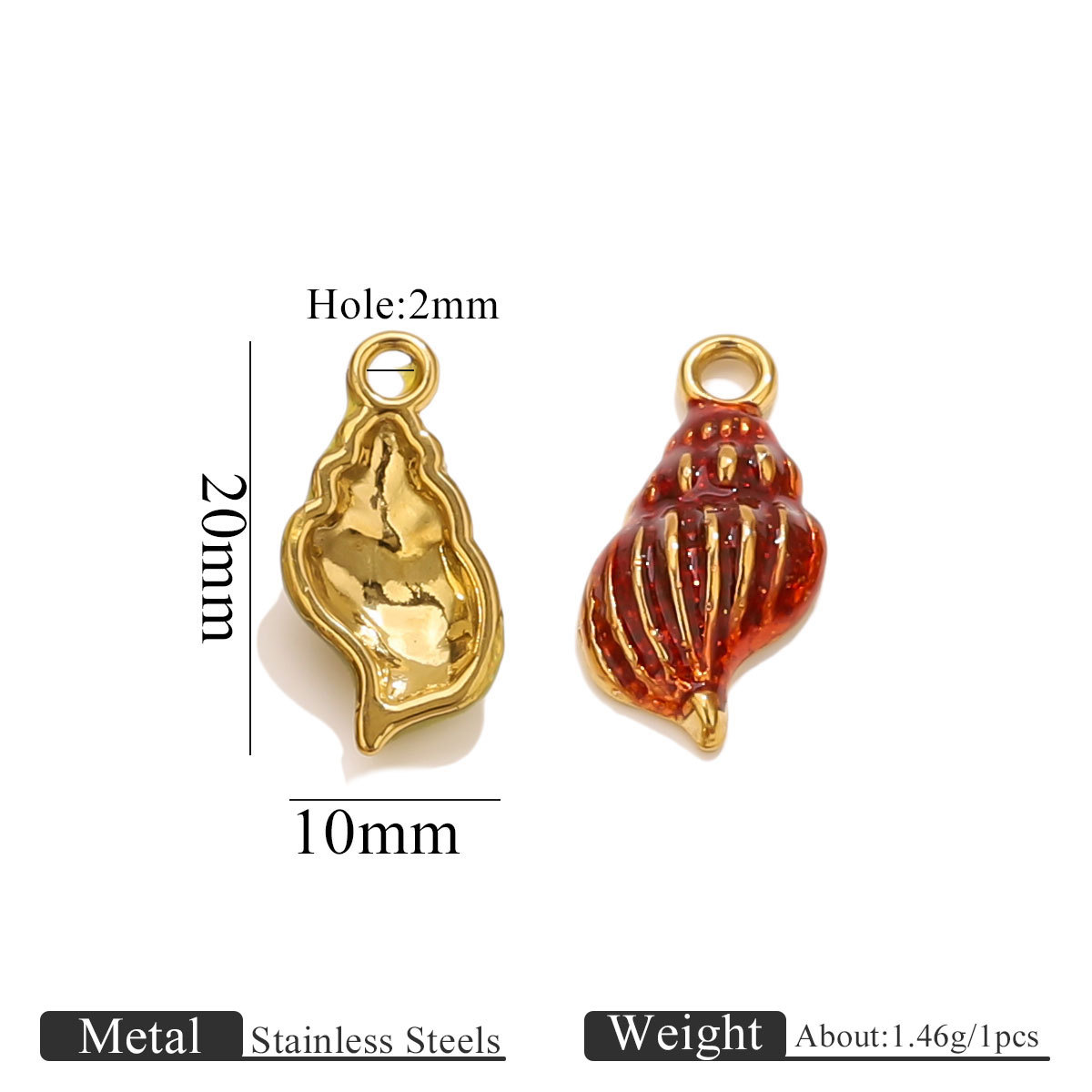 金色滴油海螺款式2-红色