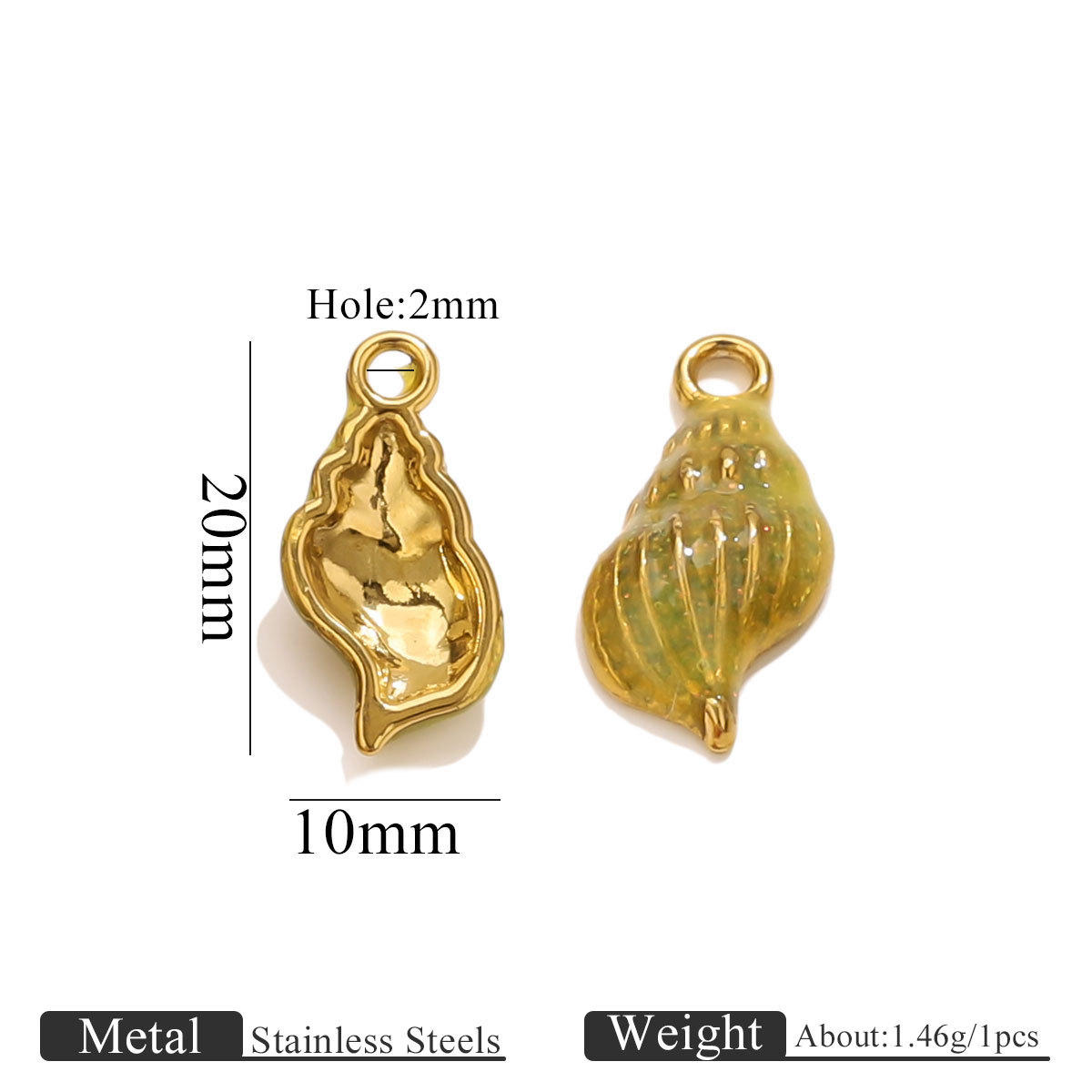 金色滴油海螺款式2-绿色