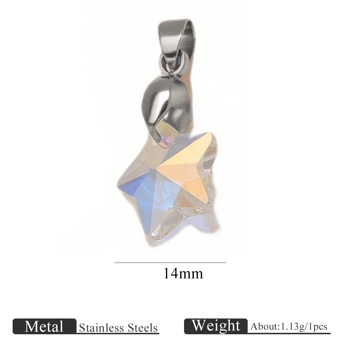 Steel color - five-pointed star