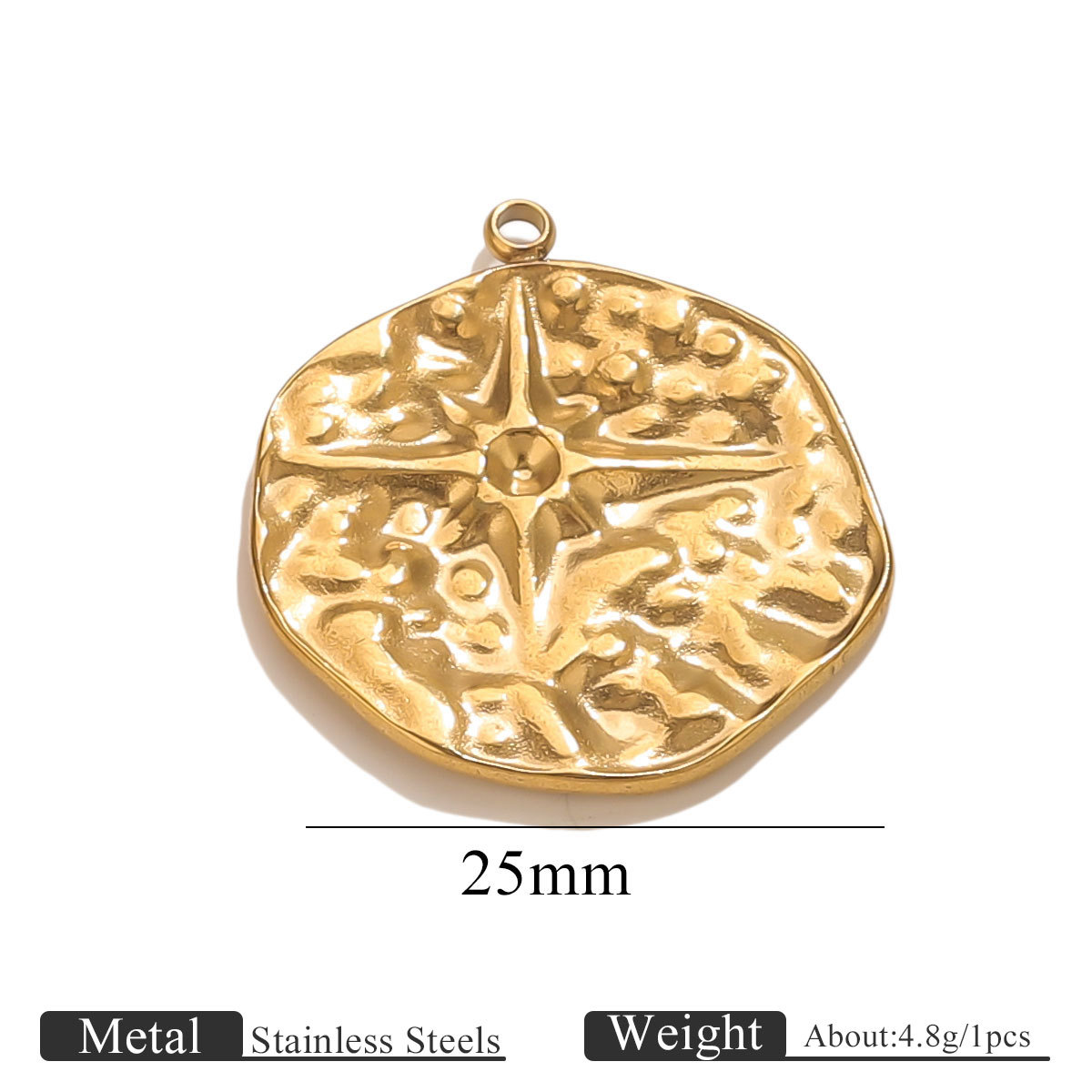 Golden starburst pendant