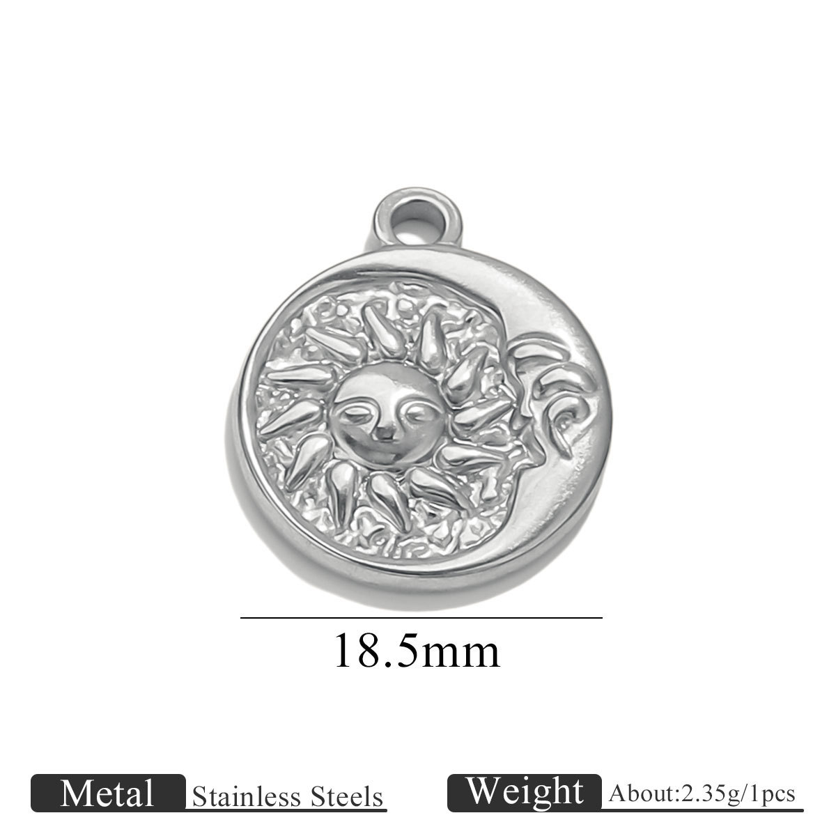 Hydraulic sun moon medium - steel color