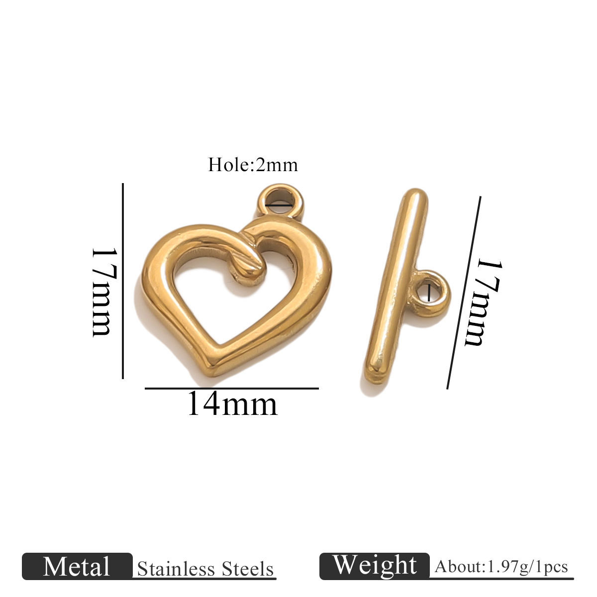 Golden-twisted heart