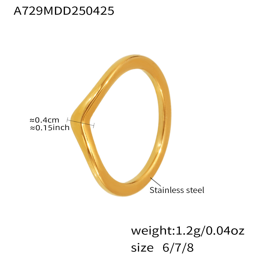 A729-gold geometric ring-no. 7