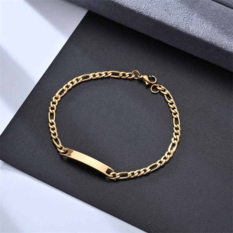 1.0X20cm NK three to one bend bracelet gold
