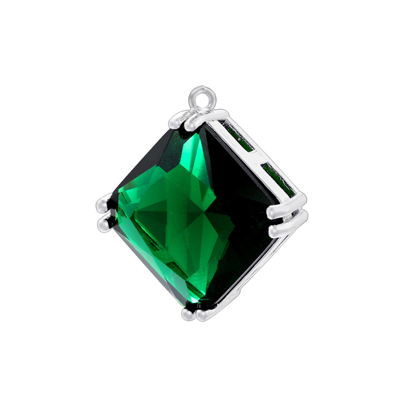 White Gold Green Diamond