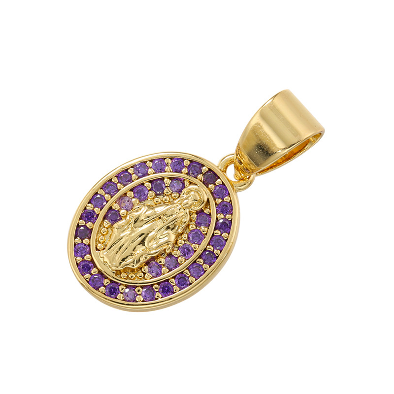 Golden purple diamond