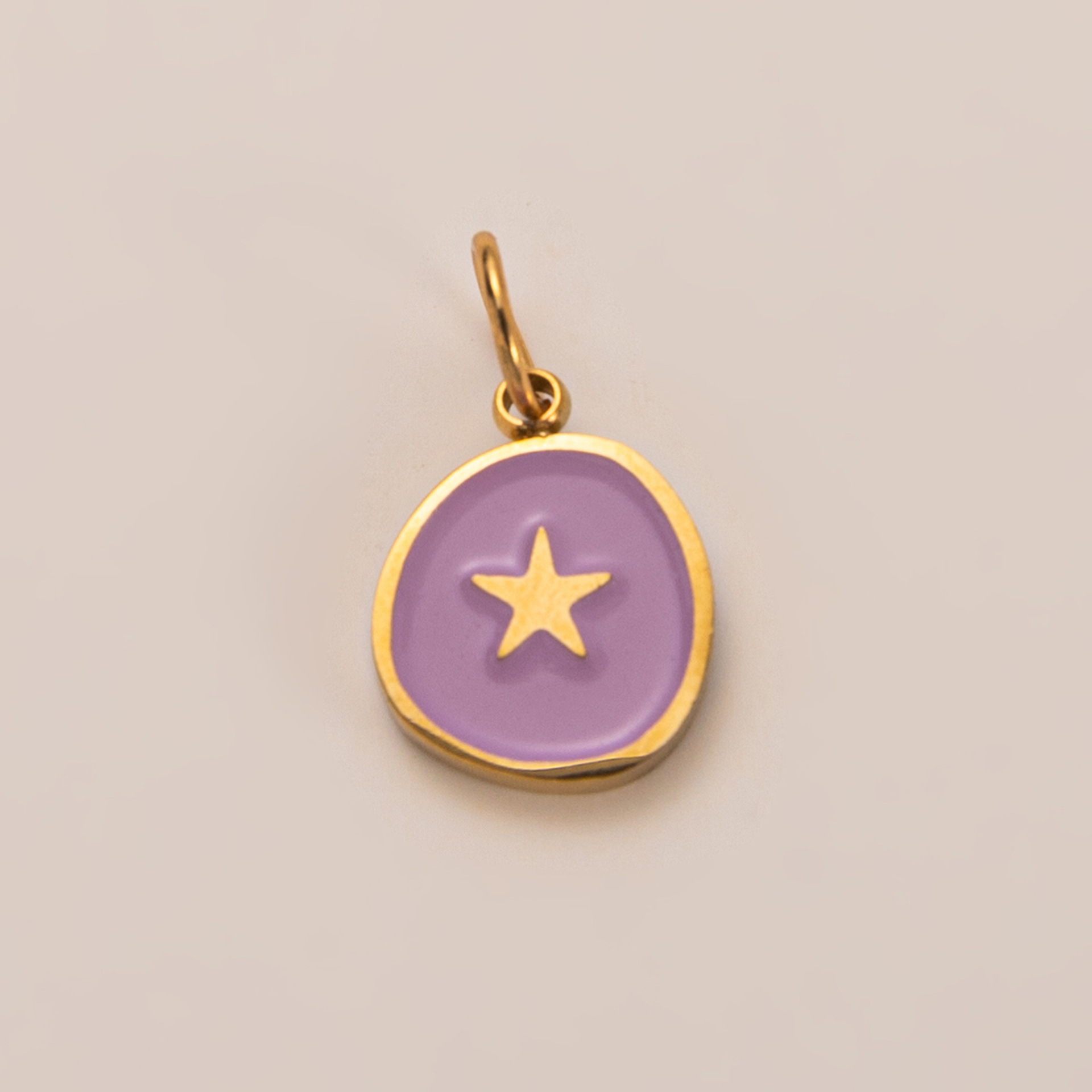 Pink star pendant