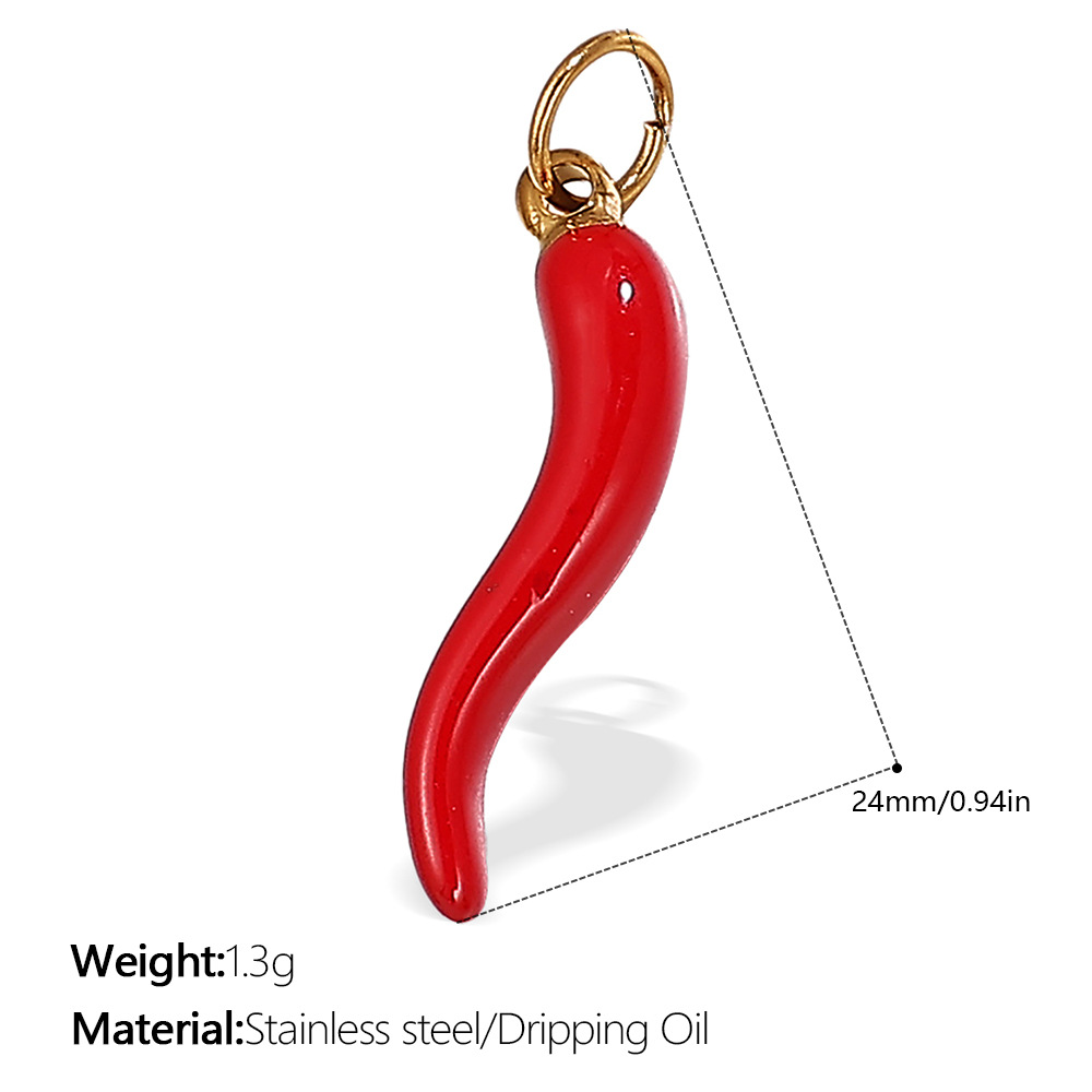 Pj385rdg red oil gold pendant