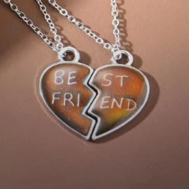 Best friends temperature change necklace