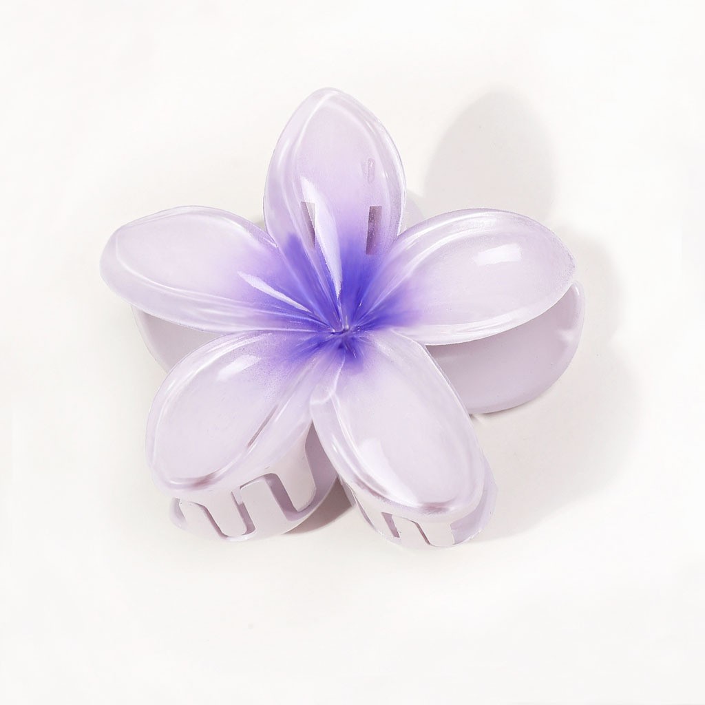 8cm white blue heart flower