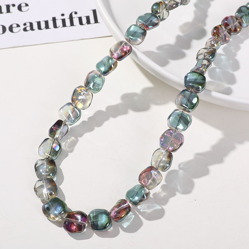 A string of green and purple