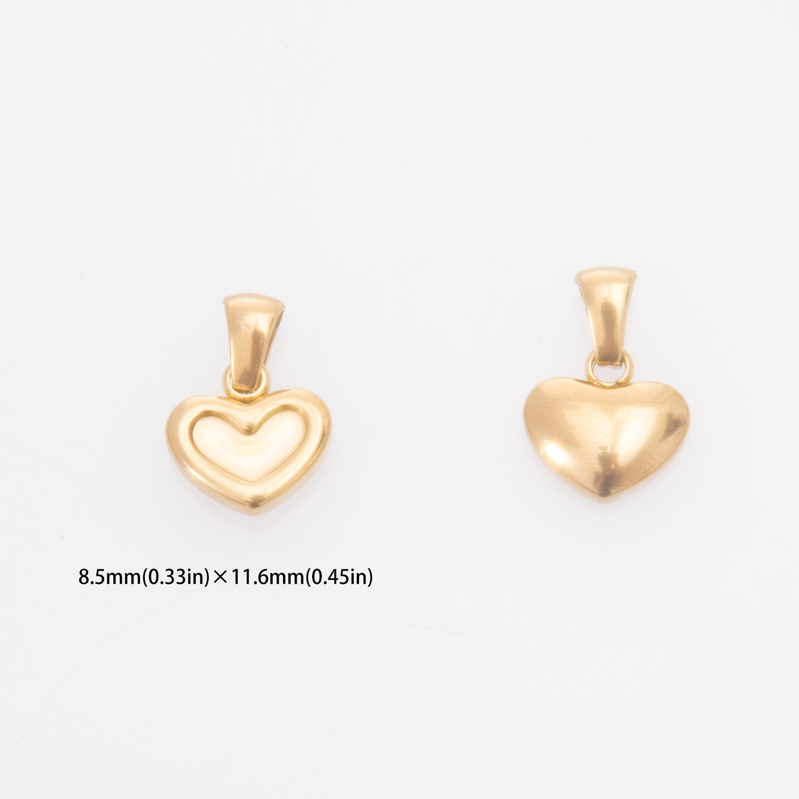 8.5x11.6mm small heart