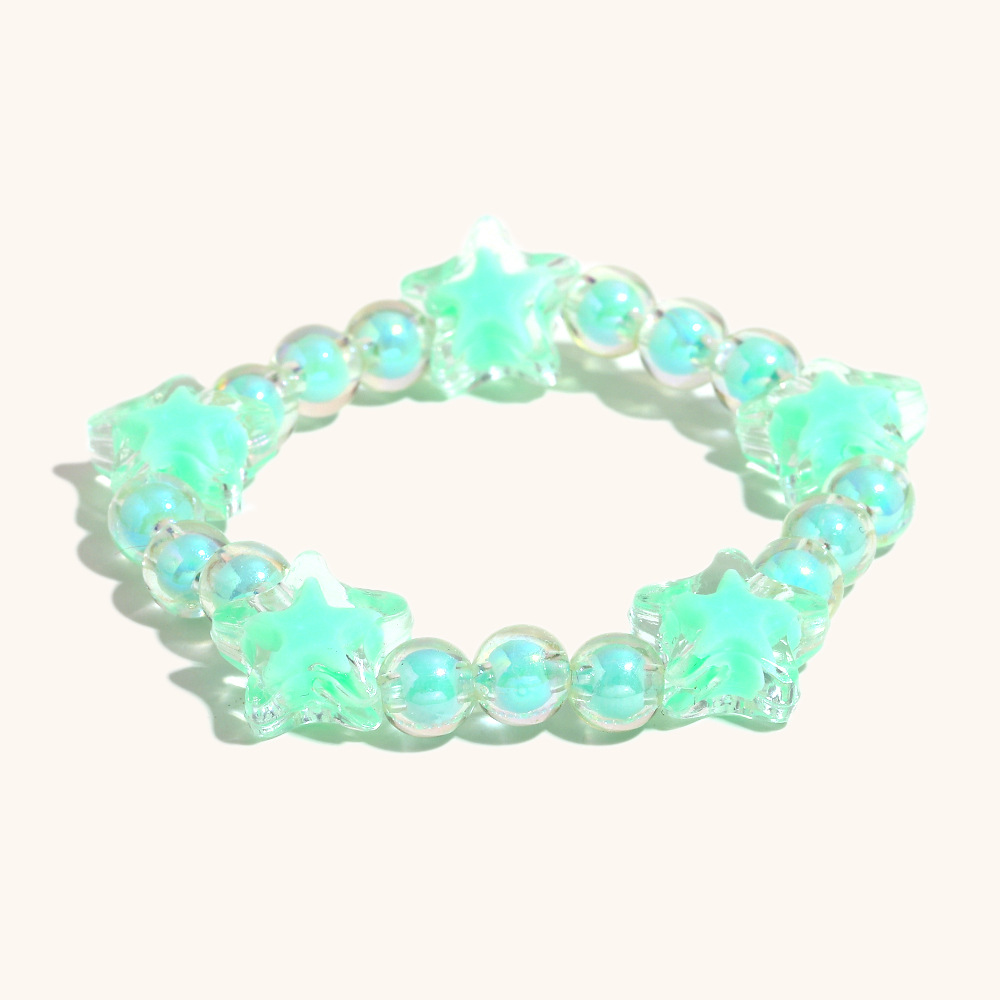 Acrylic color bracelet-light green