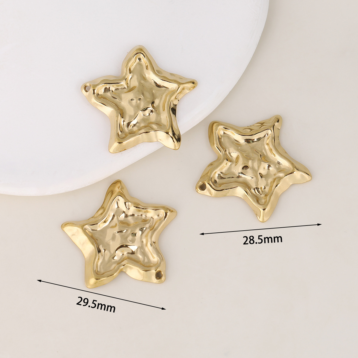 Golden pendant-five-pointed star [about 4.5g/piece]