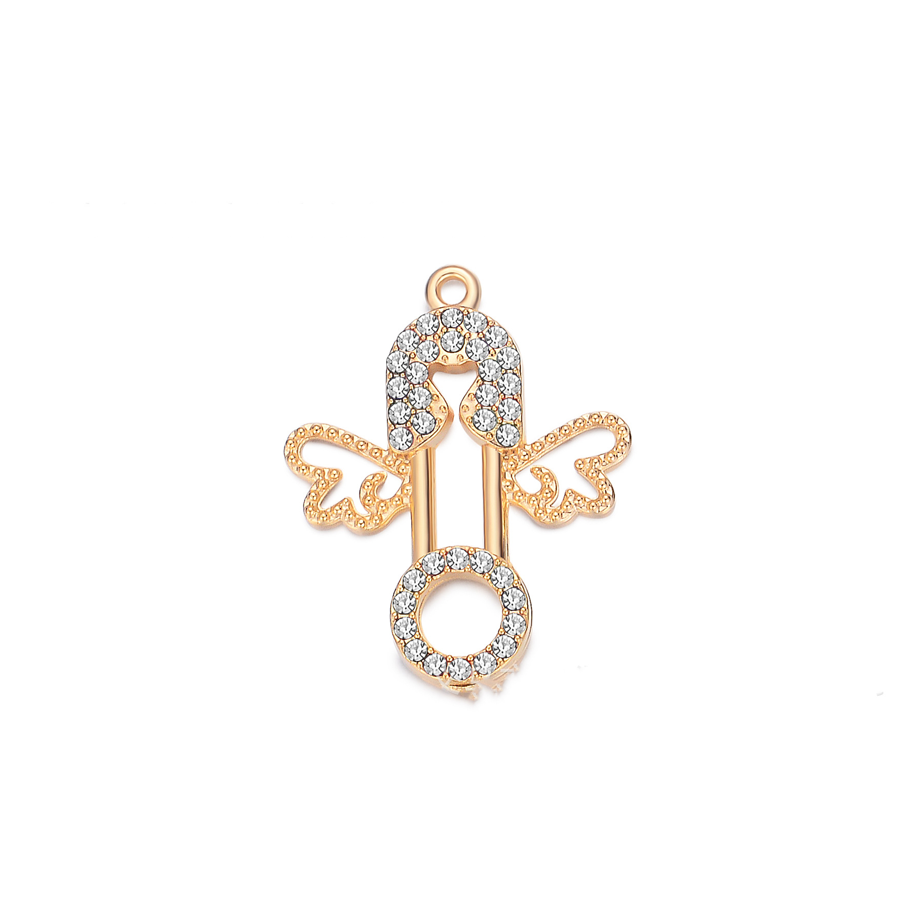 Pin angel white diamond