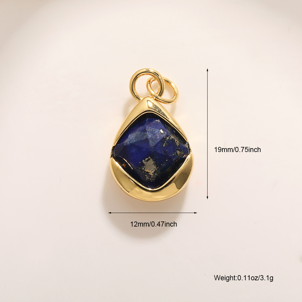 gold-plated blue agate
