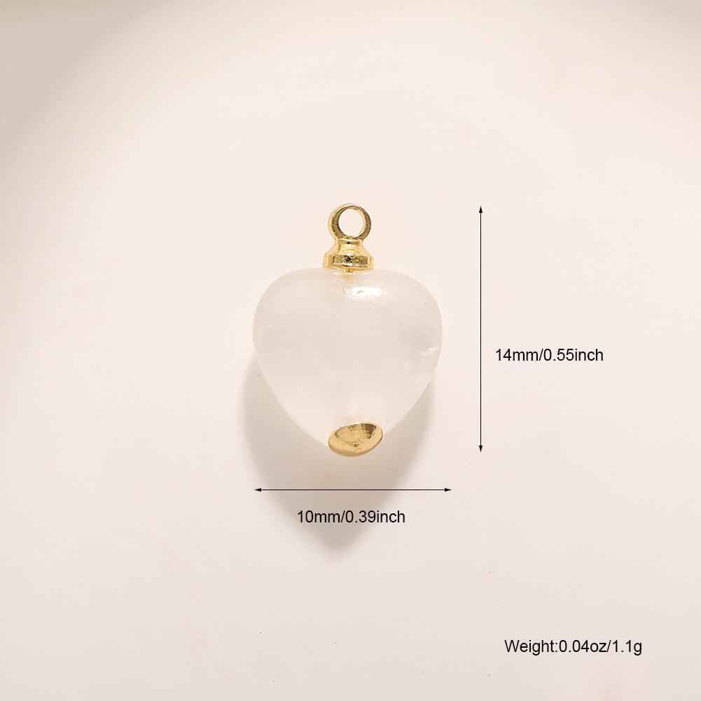 heart-shaped white crystal