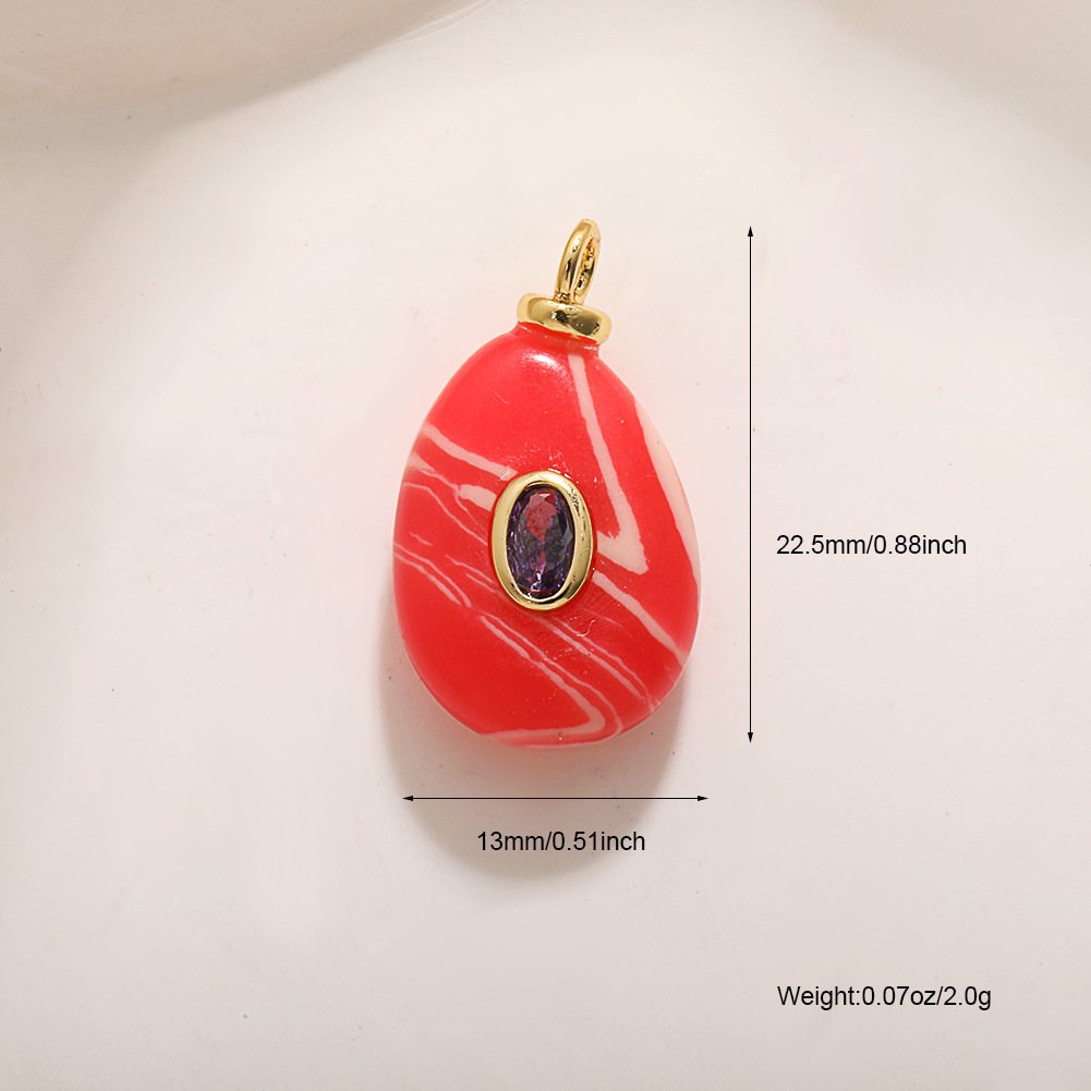 red-grained turquoisewith rhinestone