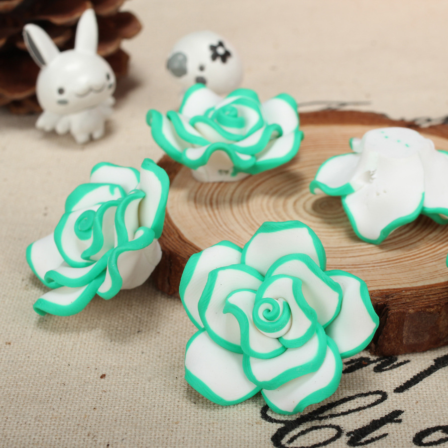 White background with green edge