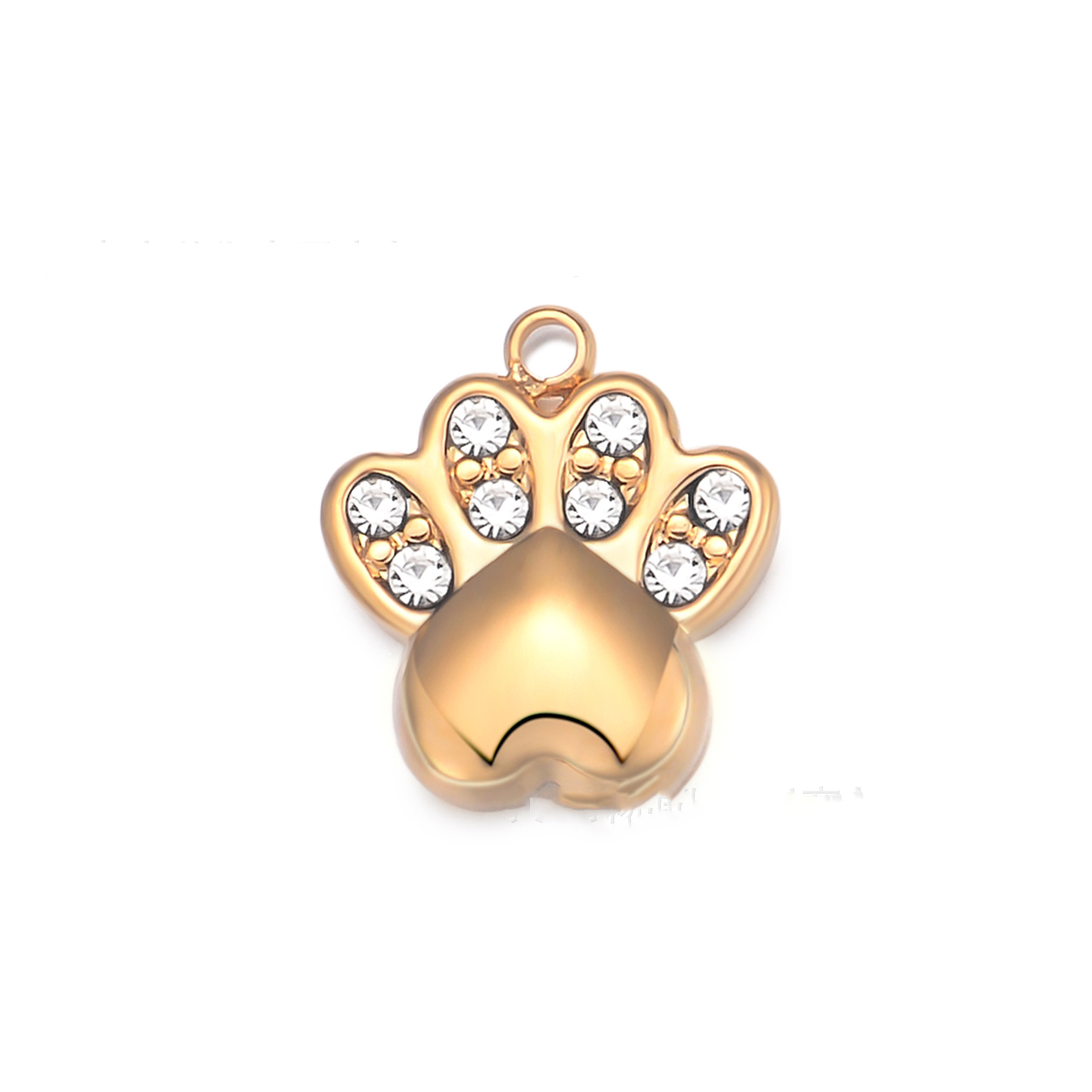 Dog paw white diamond