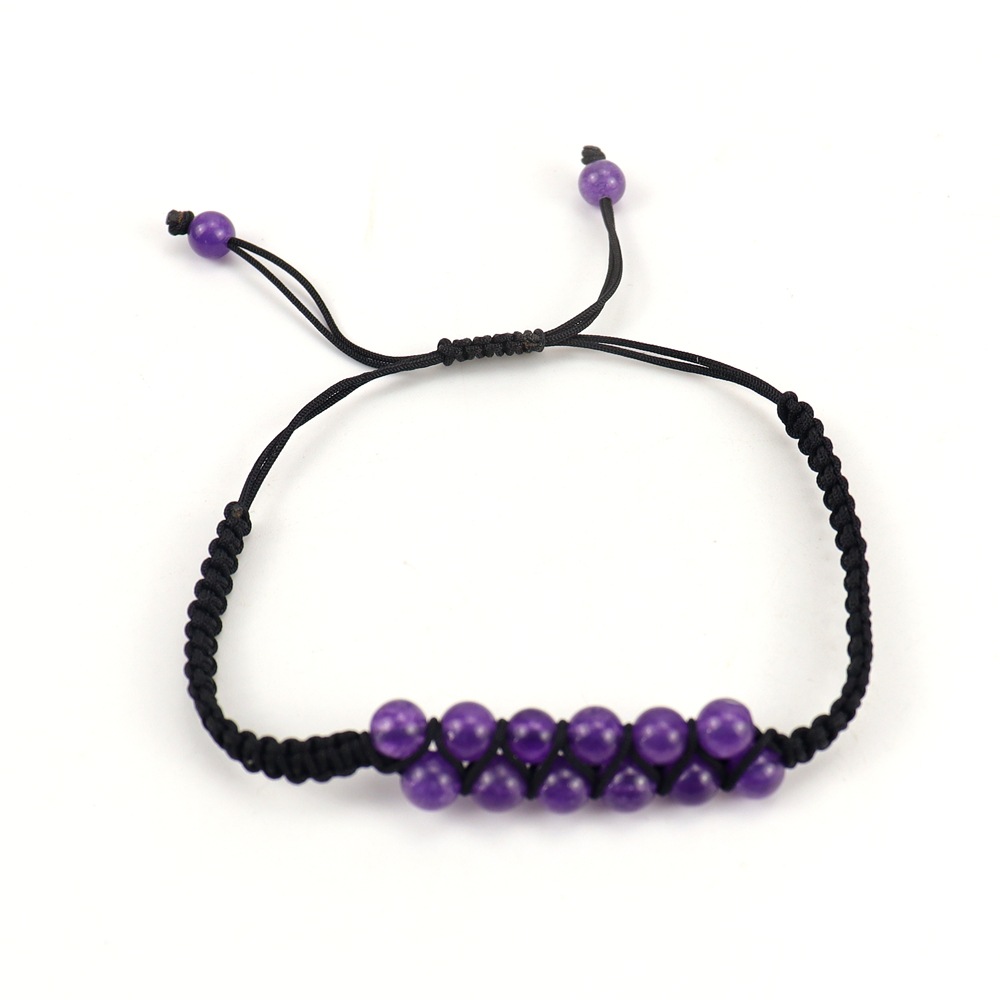 Black rope   amethyst