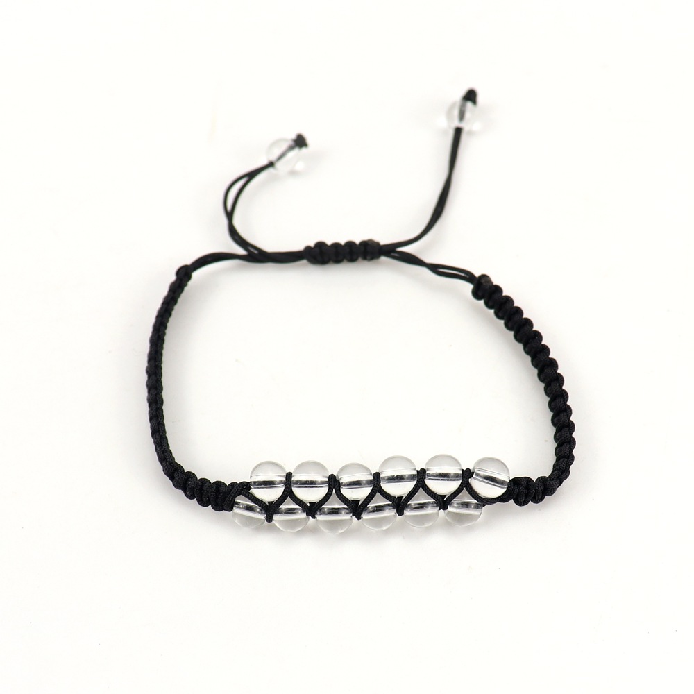 Black rope   white crystal