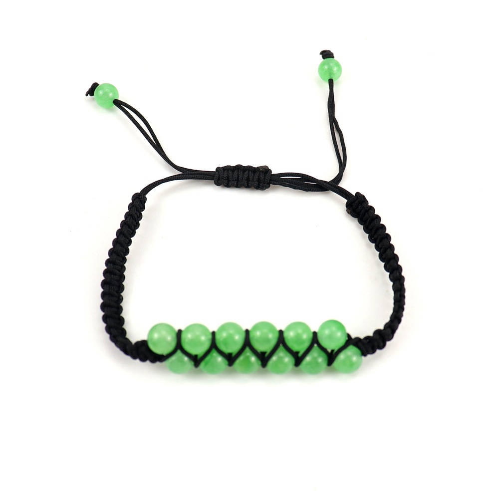 Black rope   green aventurine