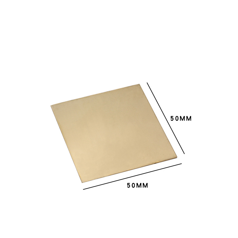 50*50x0.8mm brass