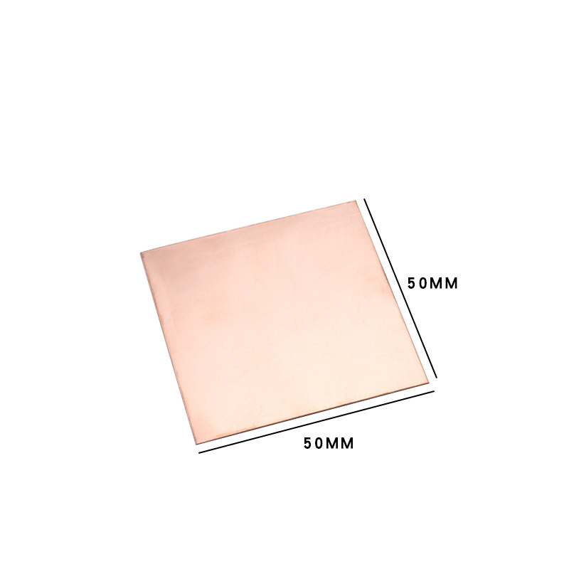 50*50x0.8mm red copper