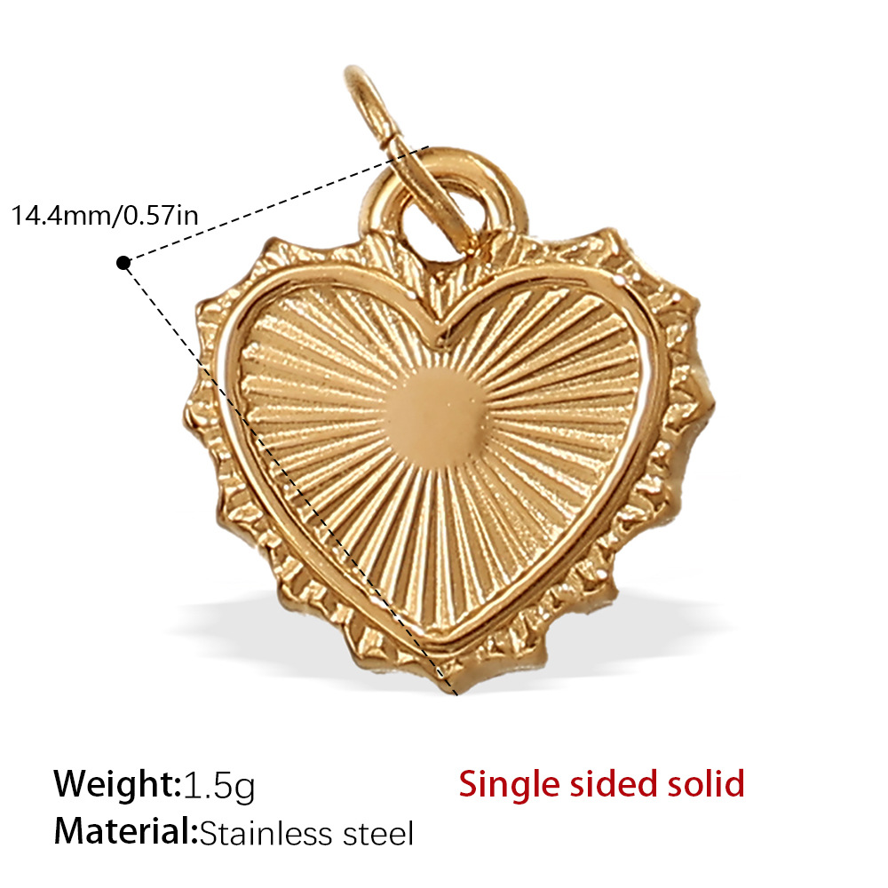 Pj239g single sided solid pendant