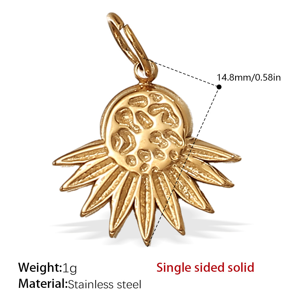 Pj248g single sided solid pendant