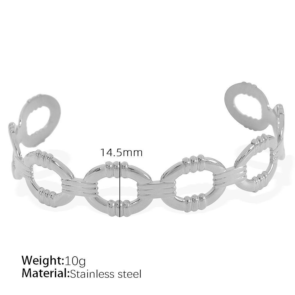 SZ80 adjustable silver bracelet