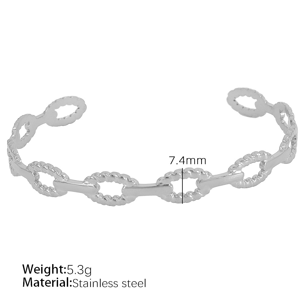 SZ85 adjustable silver bracelet