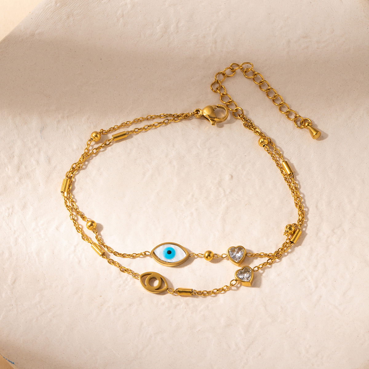 Double eye love bracelet