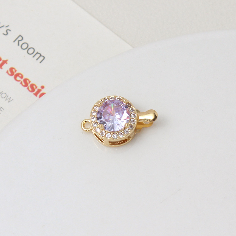 04#Light purple round-10*15mm