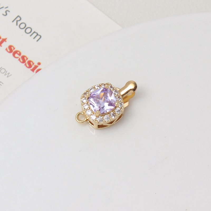 05#Light purple square-9*15mm