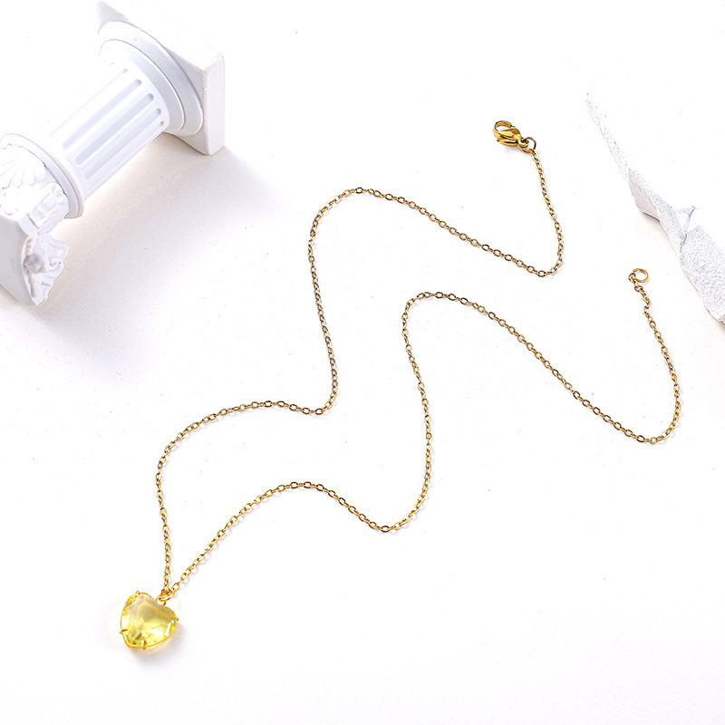 Heart yellow zirconia