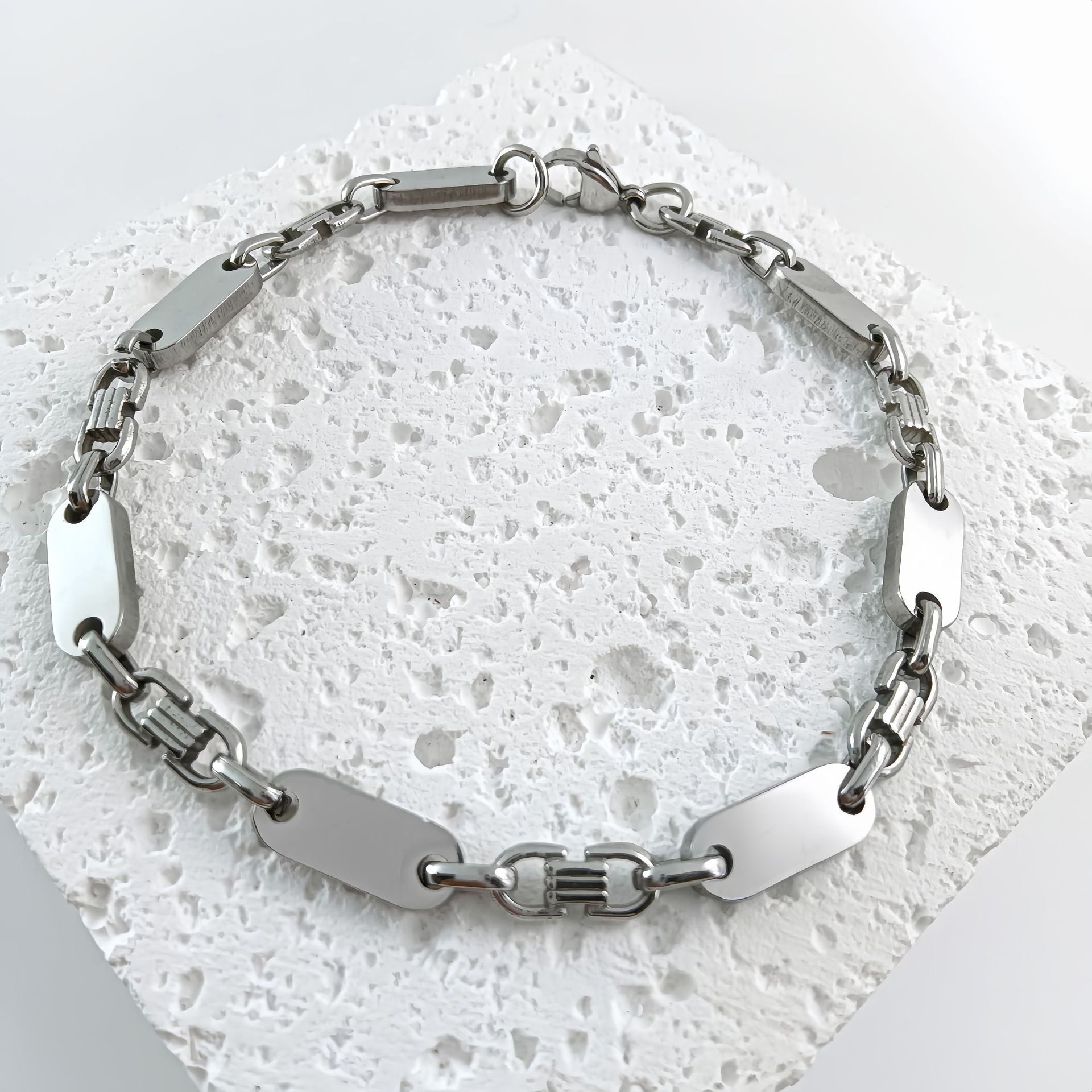 6mm steel color bracelet