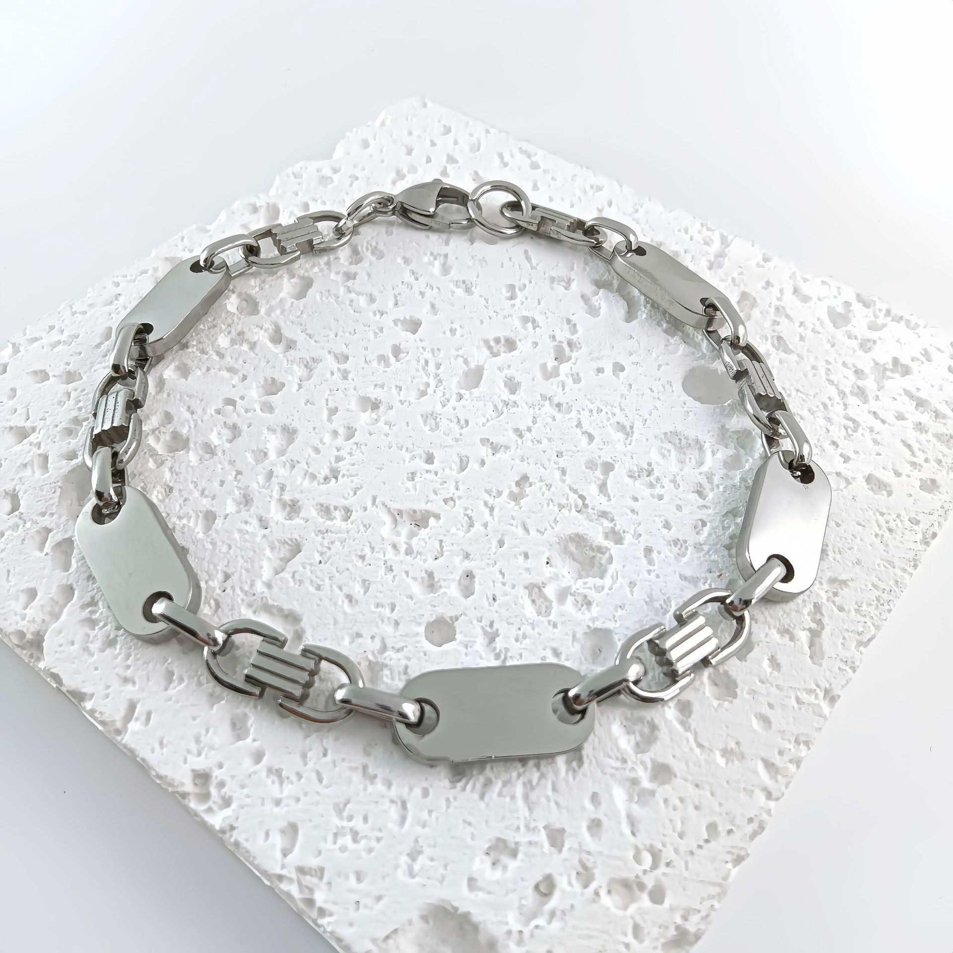 8mm steel color bracelet