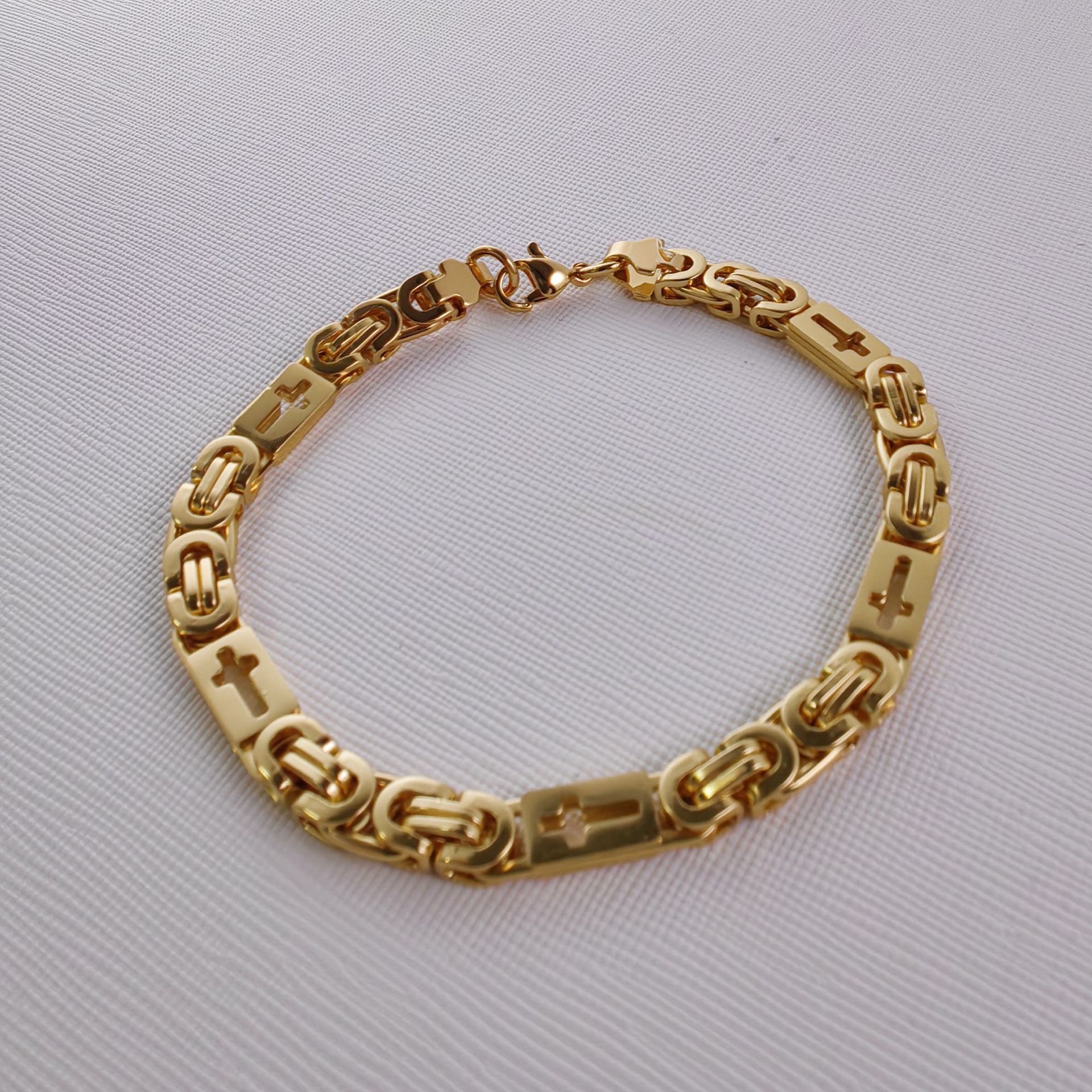 6mmx22cm gold bracelet