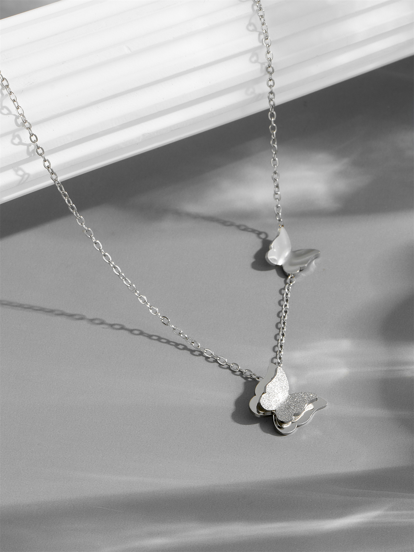 necklace steel color 40cm