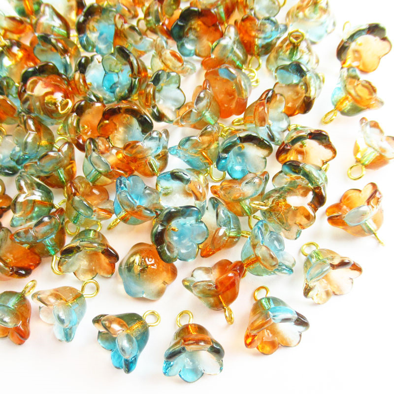 Orange and blue gradient color