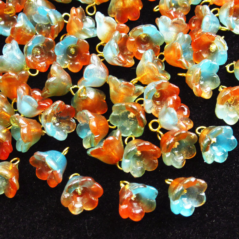 Blue and orange gradient color