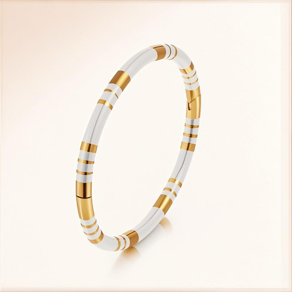 33-b-1 white glue bracelet