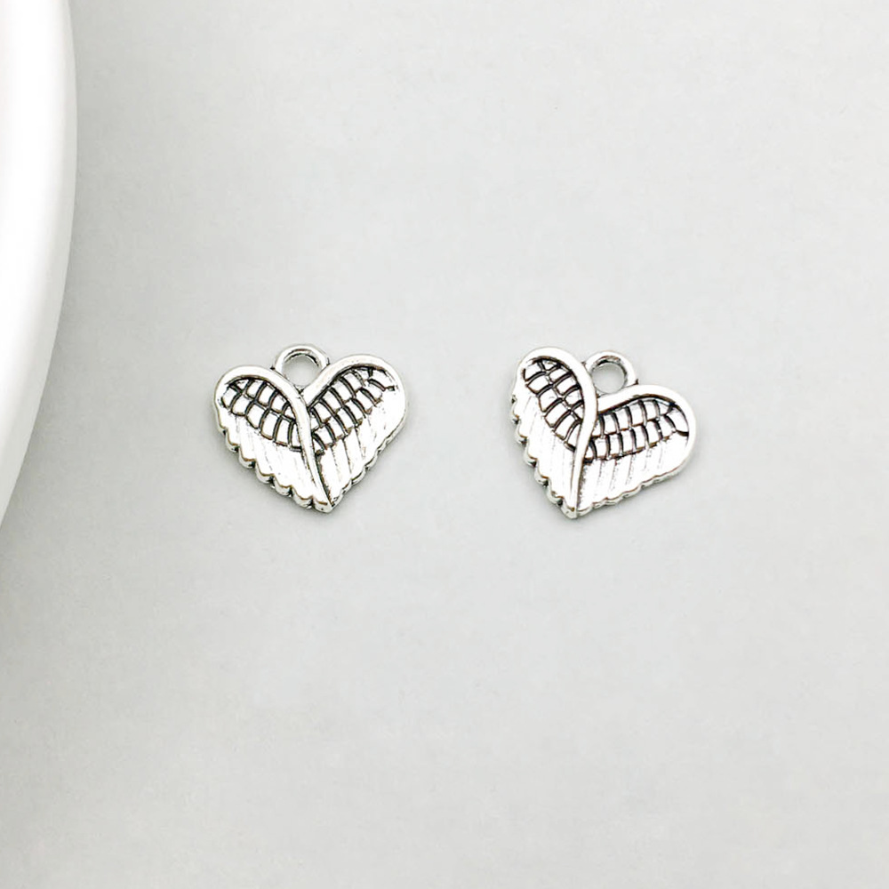 1 wings peach heart 11*10mm-1g-13335