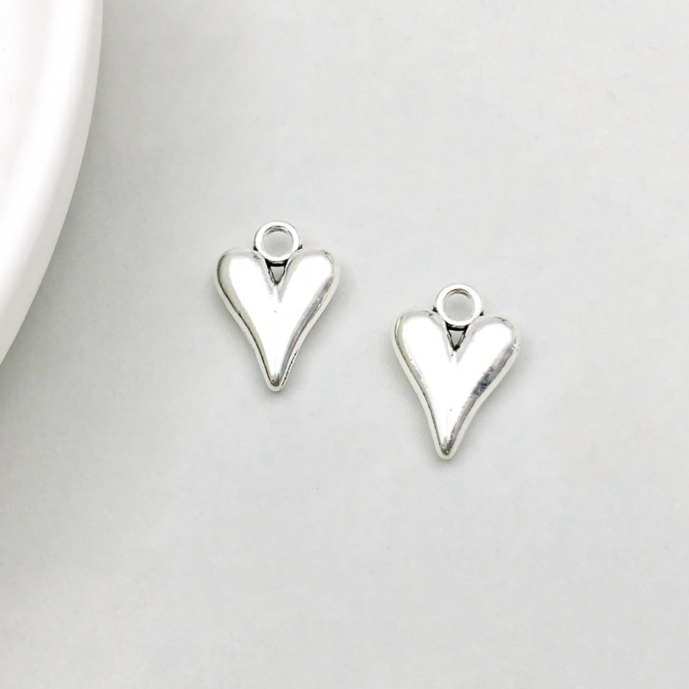 1 Ancient silver heart 11*16mm-1.7g-14099